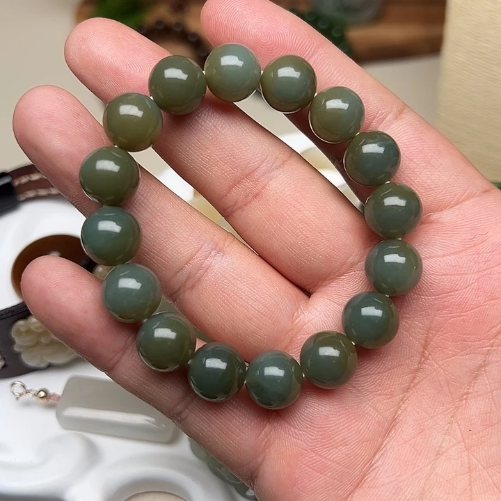 和田玉未镶嵌手链