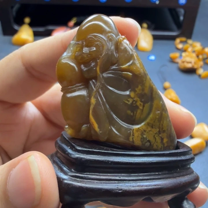 润***声田黄石田黄石摆件