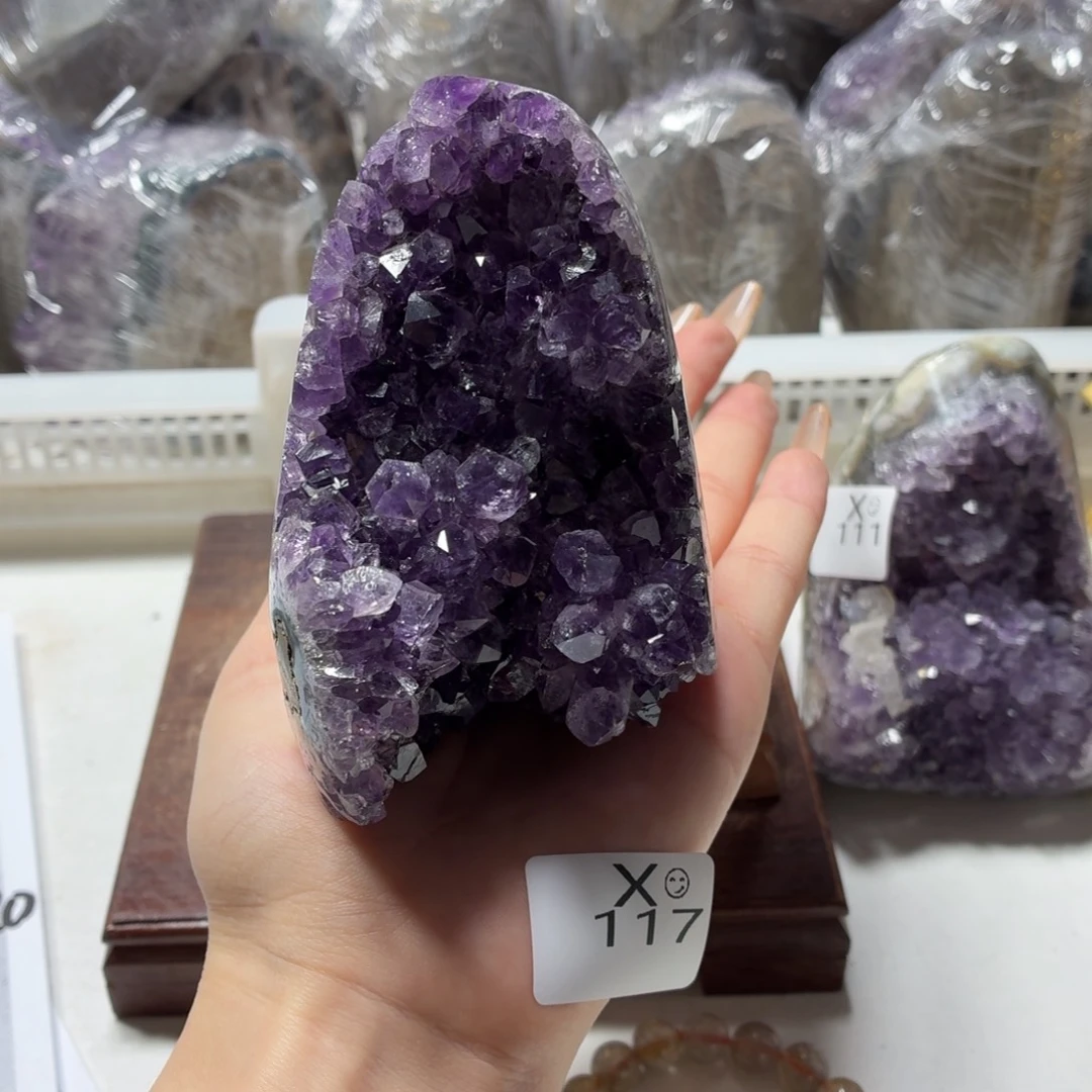 未镶嵌摆件紫晶紫水晶