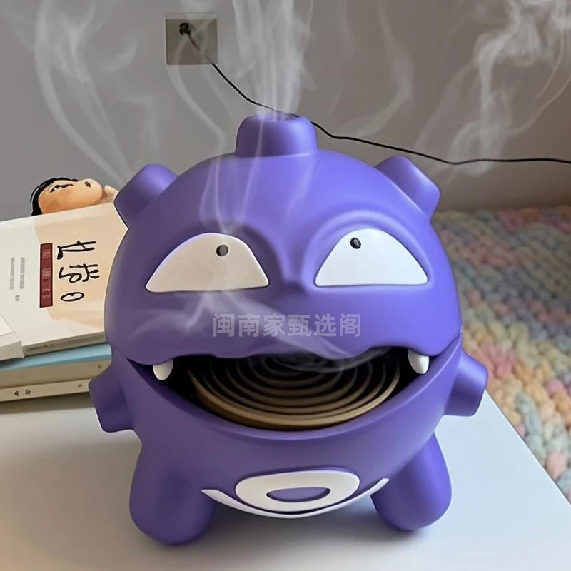 宝可梦精灵瓦斯弹造型香炉蚊香盘托创意周边摆件