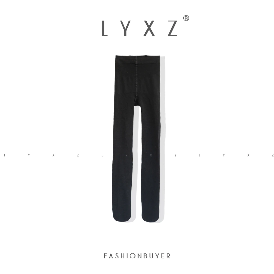 LYXZ 秋季新款宽腰边自发热瘦腿连裤袜80904