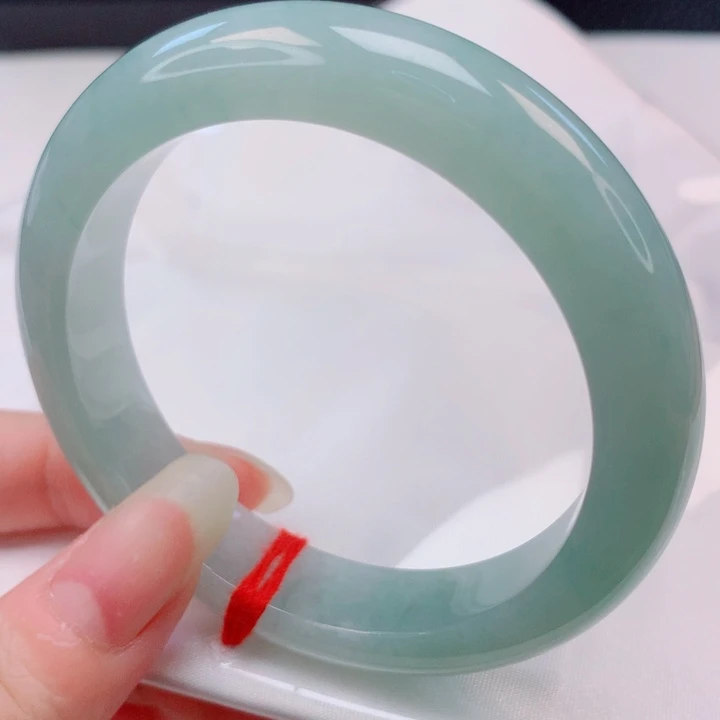 翡翠未镶嵌手镯53圈