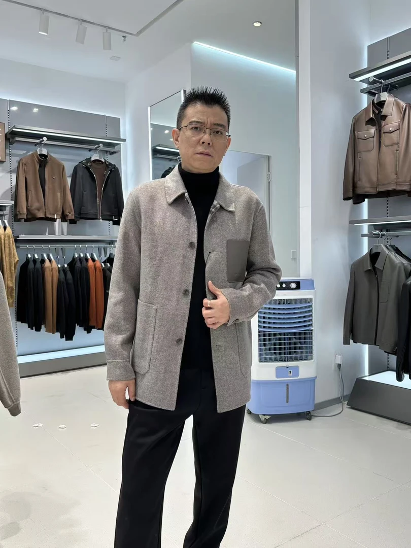 Septwolves/七匹狼25年新款双面呢大衣（6825）