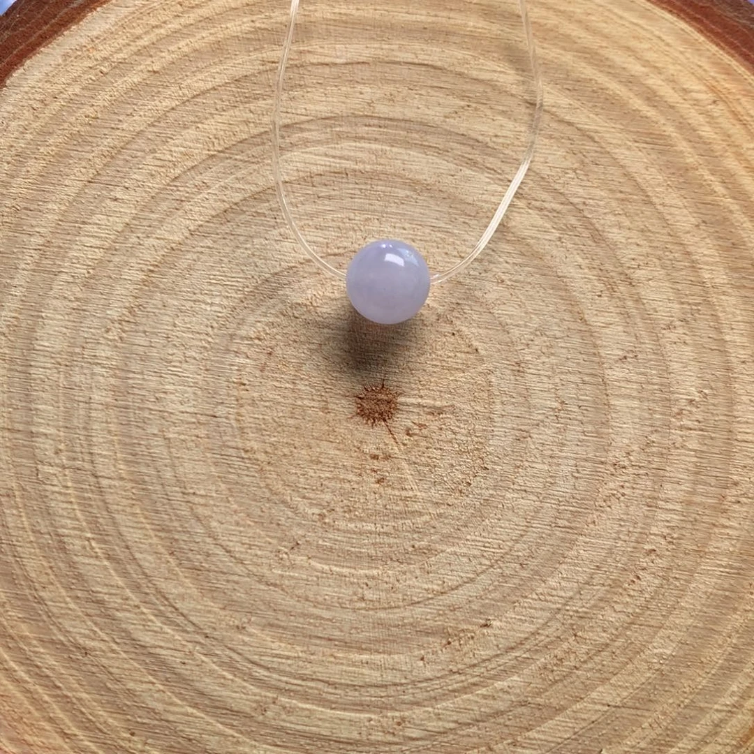 翡翠未镶嵌手链9mm紫罗兰
