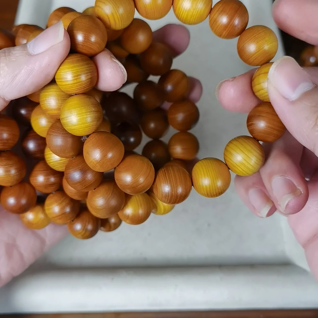 柏木（崖柏）手串/手链15mm圆珠