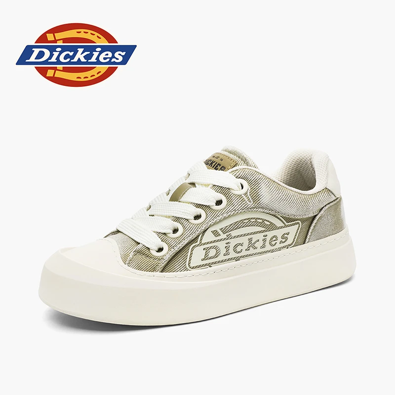 Dickies春季百搭时尚透气休闲夏季小众低帮四季款情侣厚底小白鞋