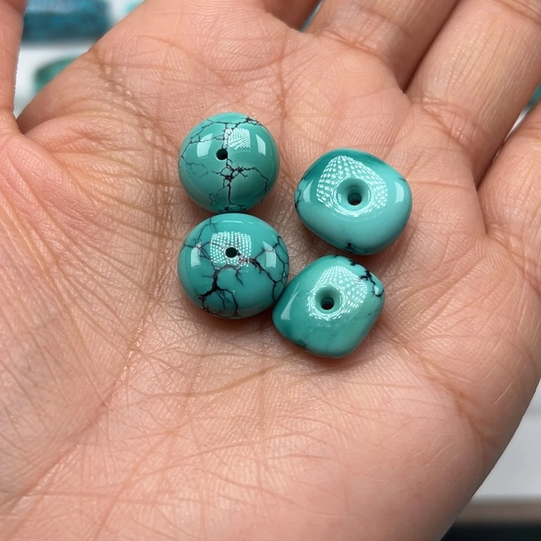 绿松石珠宝奇石未镶嵌麦**菱