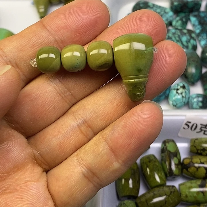 未镶嵌高瓷军绿老型四件套