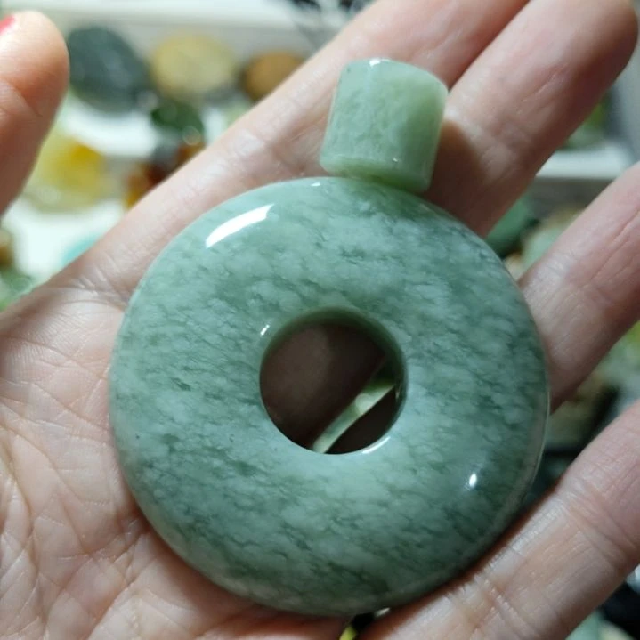 岫玉平安扣未镶嵌