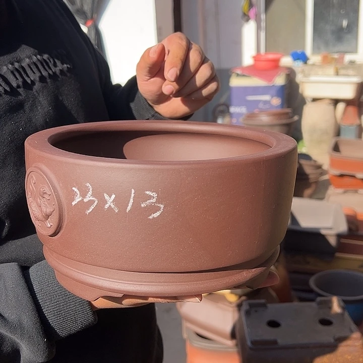 紫砂花盆紫砂花盆