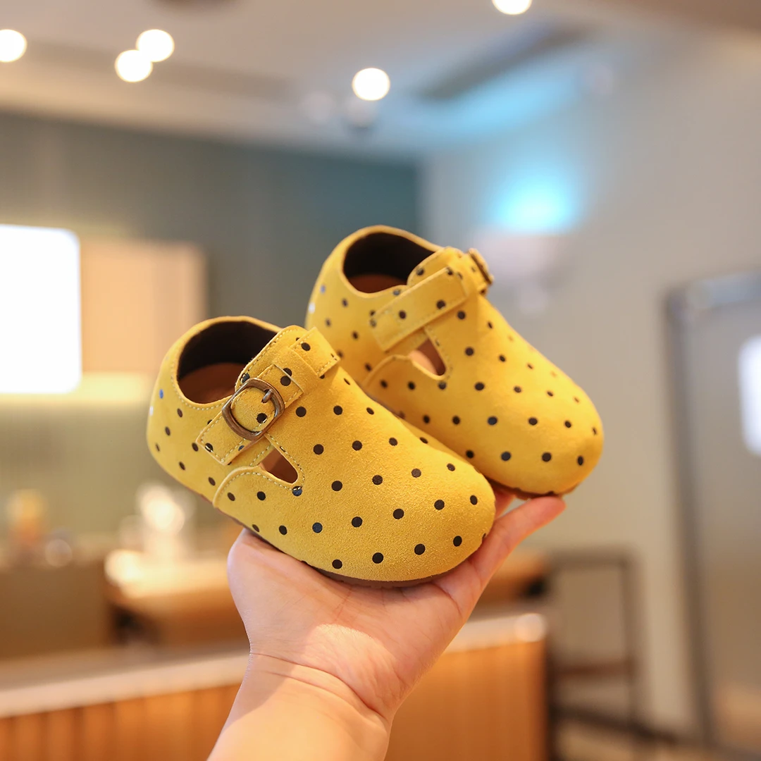 小步点女宝宝鞋子秋季新款女宝勃肯鞋婴儿软底学步鞋儿童豆豆鞋男