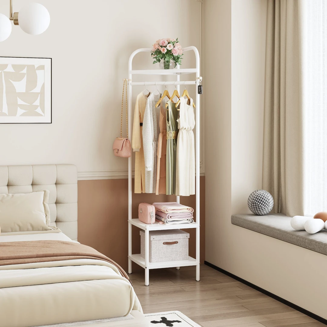 落地家用衣帽架简易挂衣架置物架轻奢客厅晾衣架创意简约北欧立式