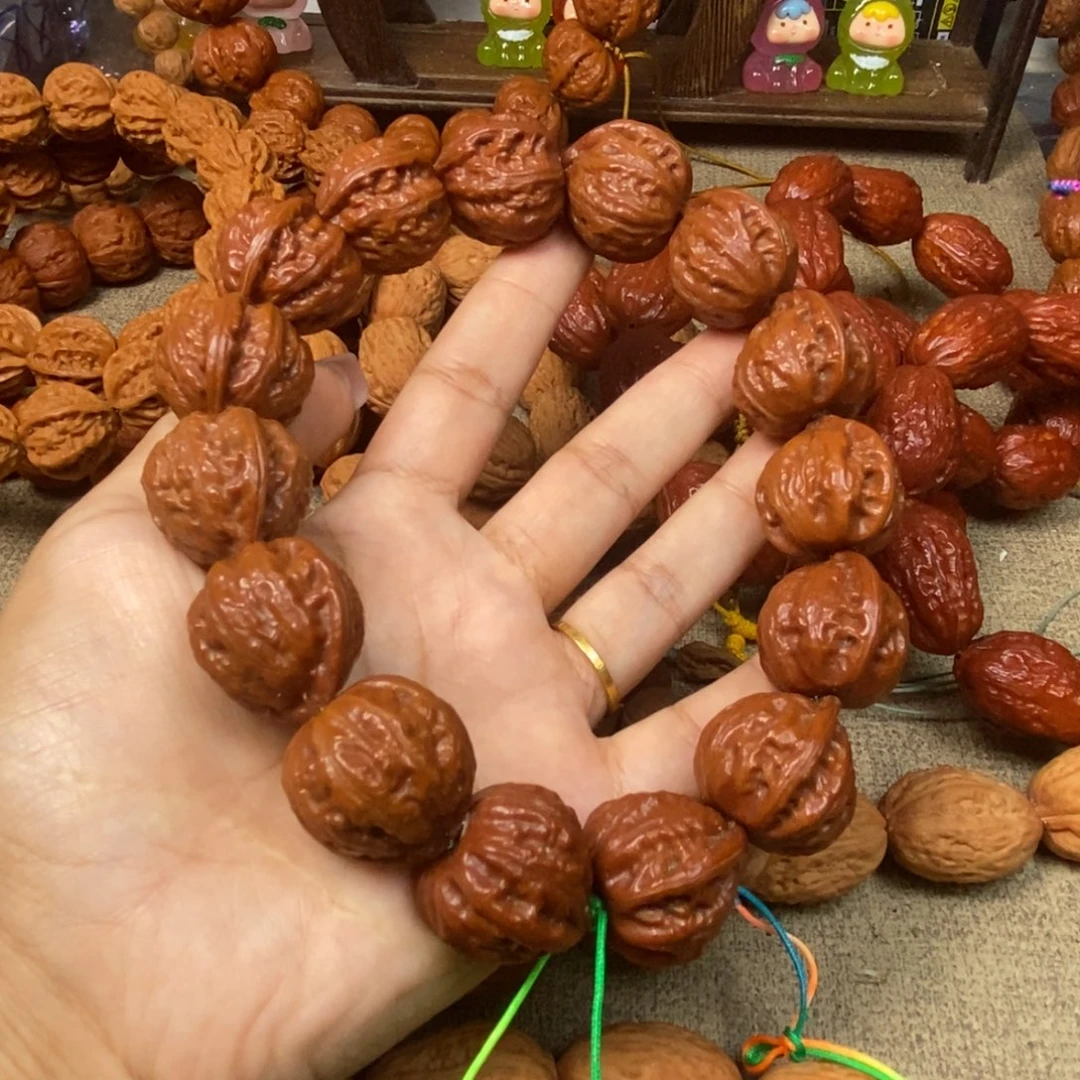 吊坠文玩核桃桃心八棱文玩核桃