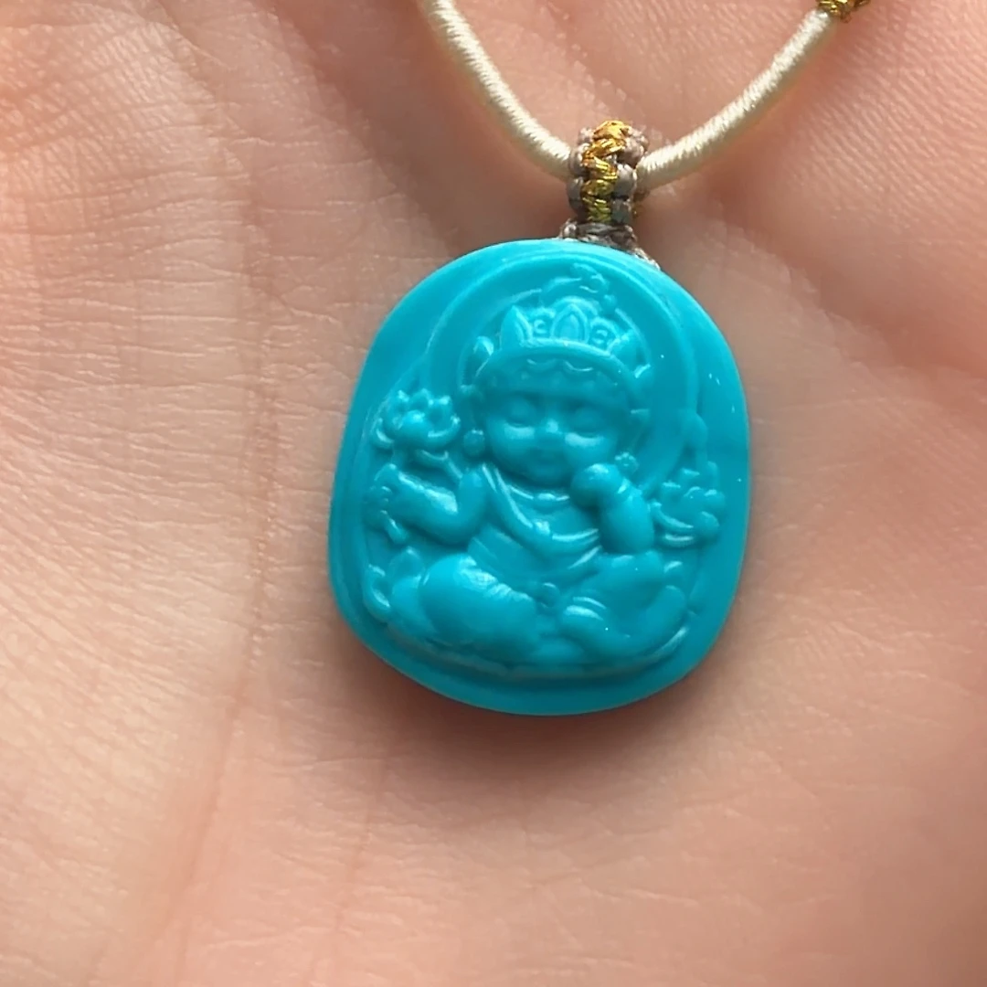 绿松石未镶嵌颈饰