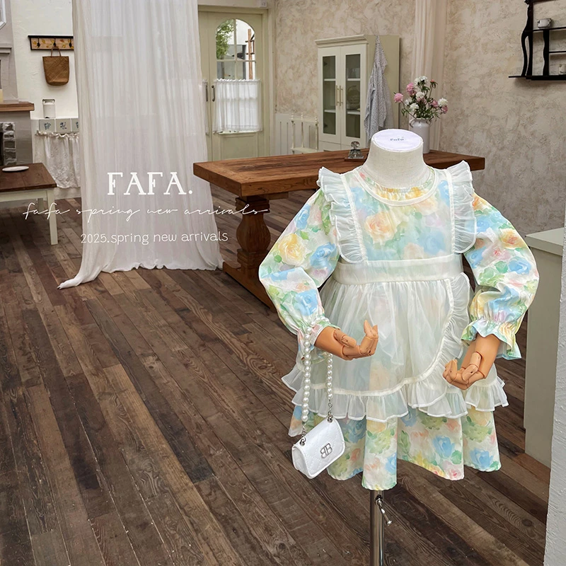 【FAFA】CQ259299春季新品女童连衣裙女宝裙子