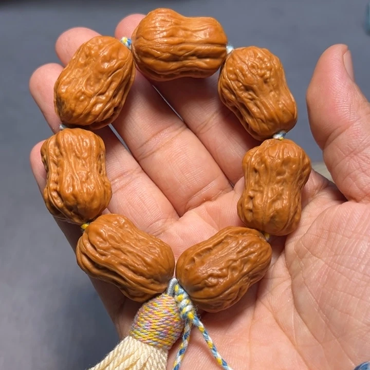 文玩核桃吊坠花生4866