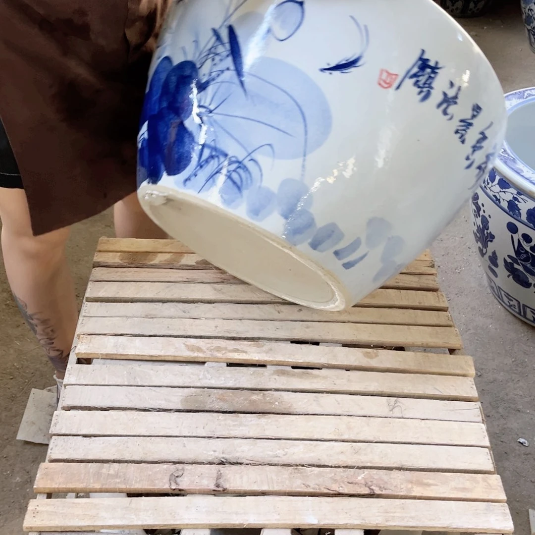 瓷片圆口兰荷花50.888888888