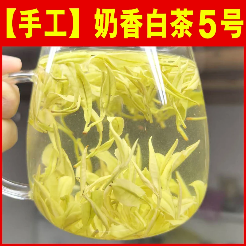 2025新茶【手工5号】熊猫奶香白茶浓香型珍稀白茶罐装礼盒装
