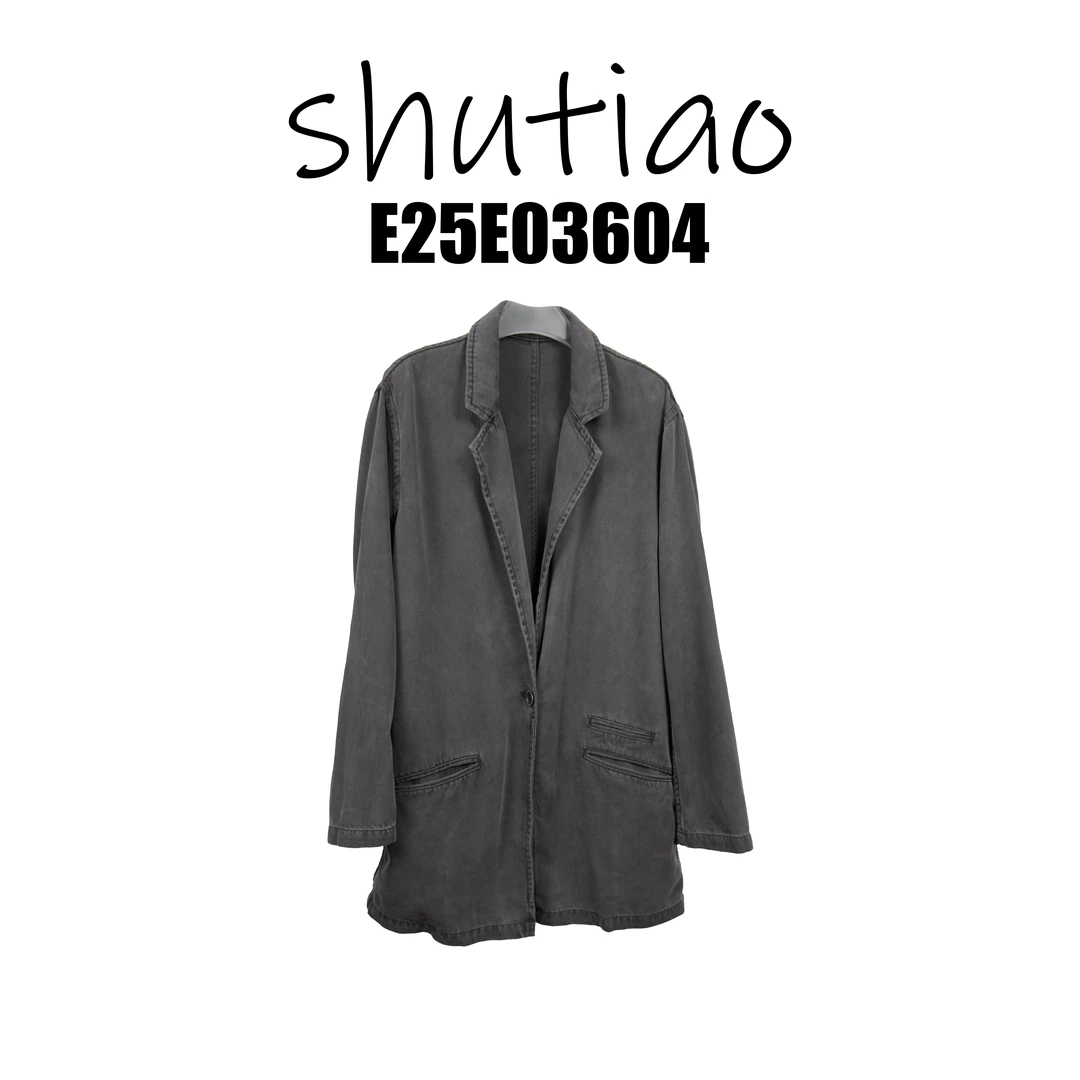 【SHUTIAO】2025夏季：新款小众设计款外套E25E03604