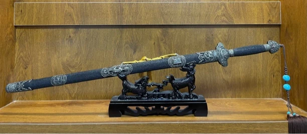 鱼皮 铜装 上研 乾隆清剑  未开刃