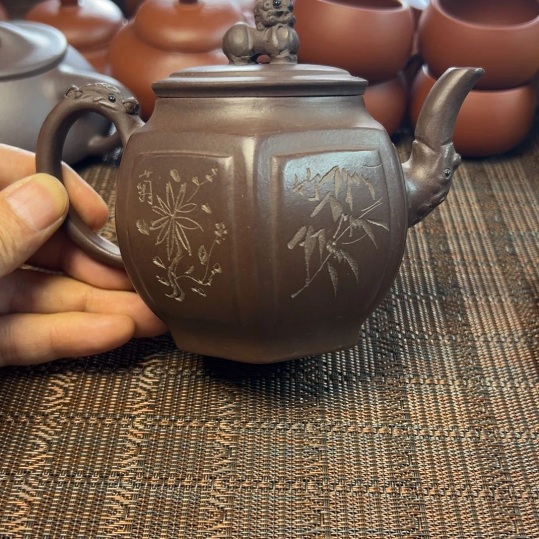 紫砂茶壶宜兴原矿紫砂壶280毫升容量