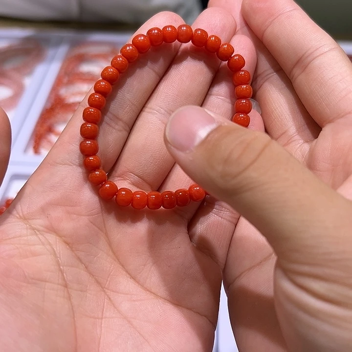 T***.南红玛瑙未镶嵌手串