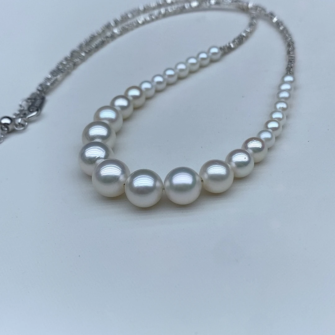 海水珍珠颈饰银S925镶嵌