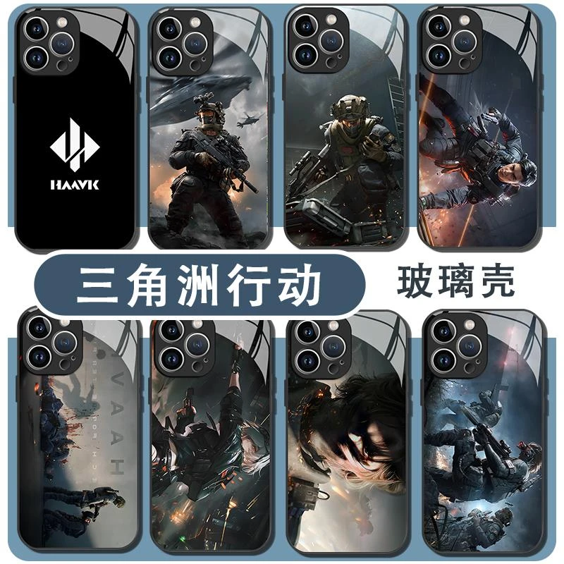 三角洲行动手机保护壳苹 果15华为苹果一加mate60适用iPhone16pro