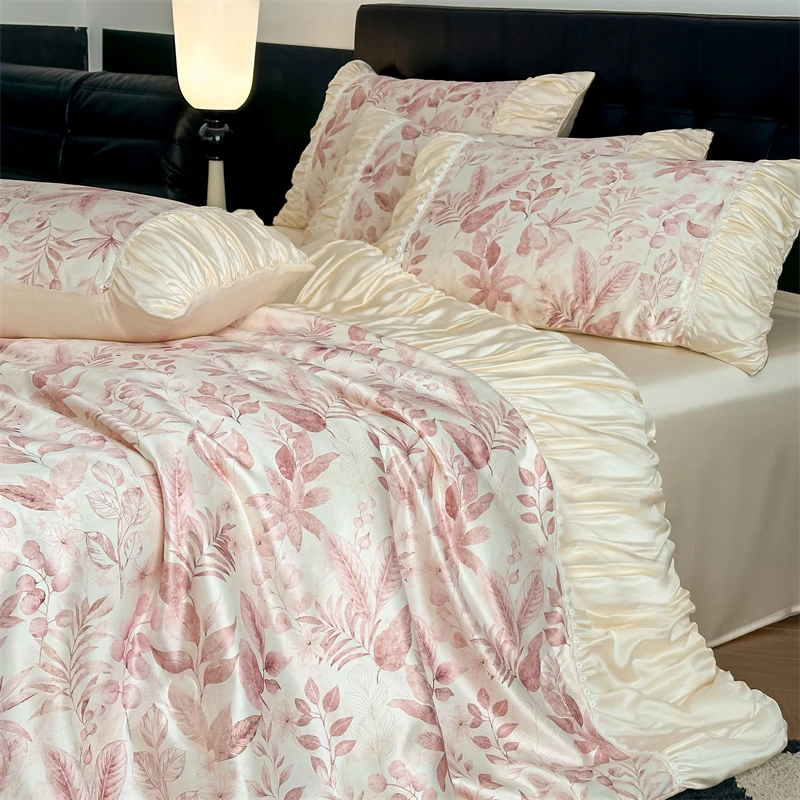 夏季法式公主风凉感水洗夏凉被单人双人冰丝空调被可机洗