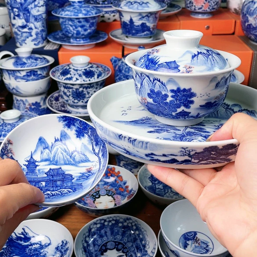 【闪购商品】杯森*全手工手绘景德镇