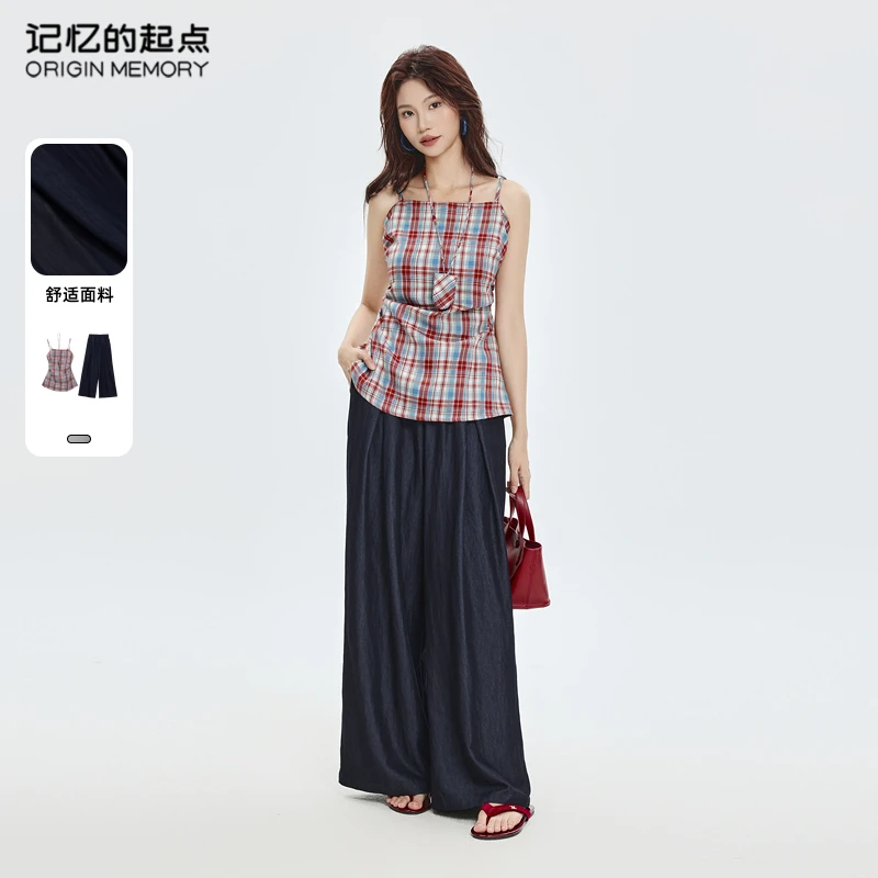 记忆的起点休闲套装女2025夏季新款辣妹气质上衣两件套69AX88570