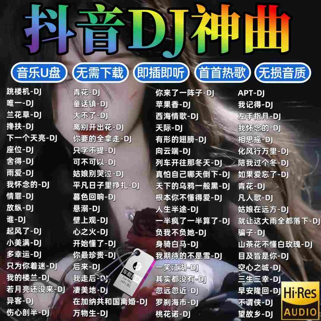 dj车载u盘2025最新款劲爆dj重低音优盘歌曲无损音乐高品质车用