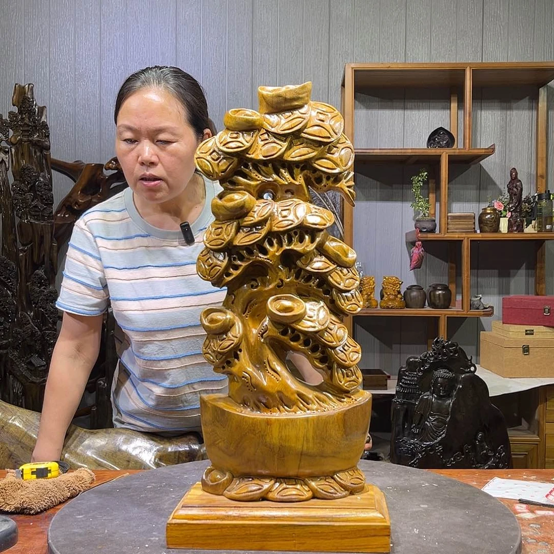 金丝楠陈****2新料发财树