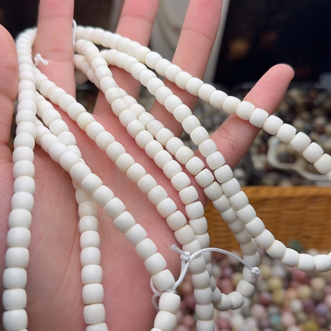 菩提根/象牙果吊坠120颗海南白玉菩提6直切