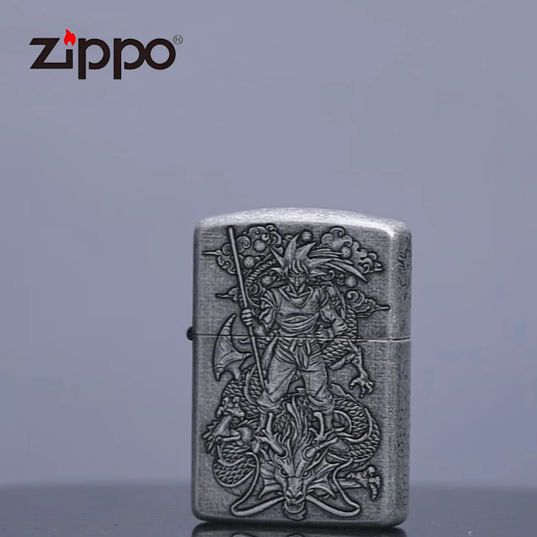 ZIPPO 打火机正品 162古银七龙珠DY9910GY 0118