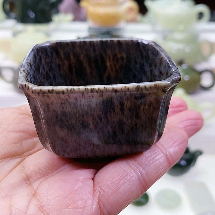 未镶嵌和田玉挂件茶杯80m l