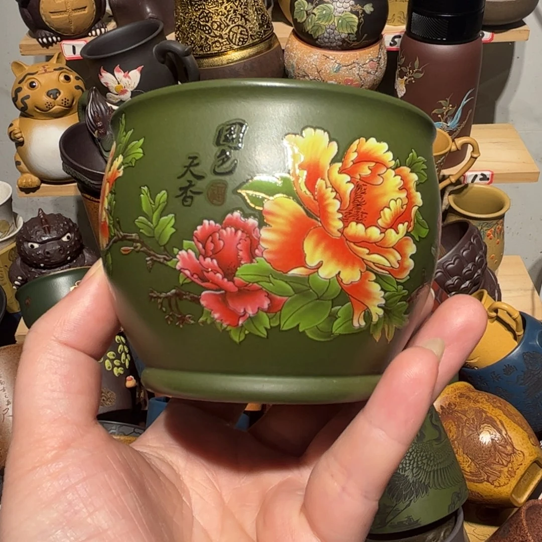 紫砂茶杯宜兴紫砂主人杯