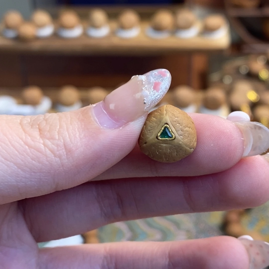 吊坠凤眼菩提镶嵌龙眼