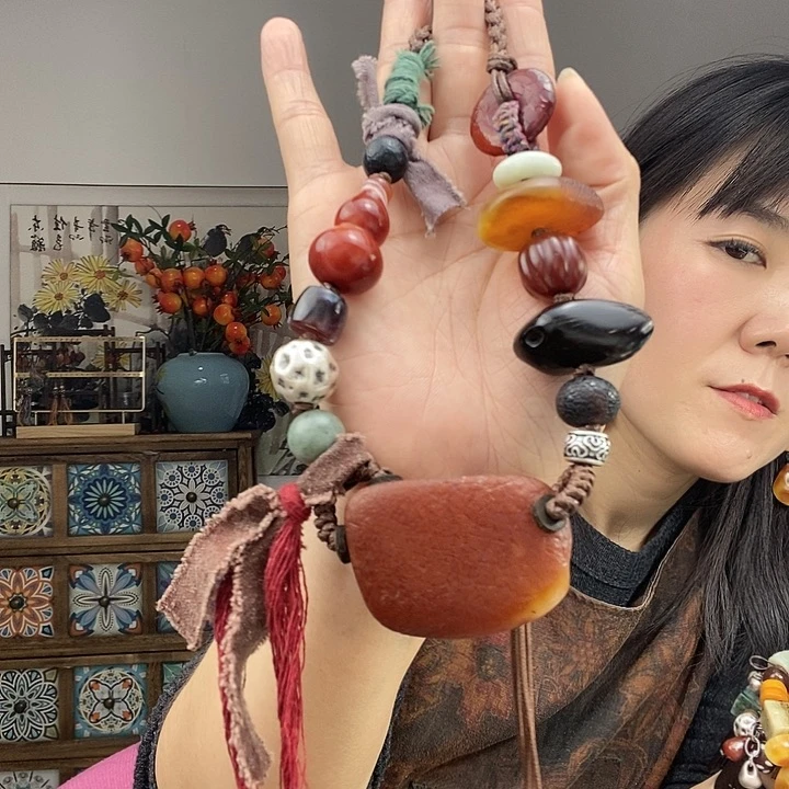 蜜蜡项链未镶嵌项链