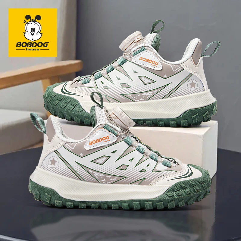 巴布豆儿童鞋女小孩鞋子儿童透气软底运动鞋男童户外6-12岁潮童鞋