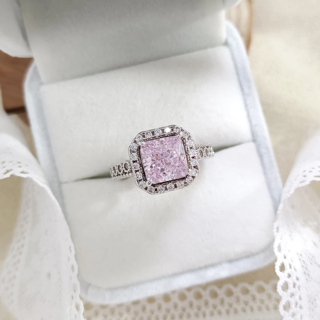 铜合金合成锆石戒指 FXLM-53651  戒指精致时尚气质简约百搭欧美