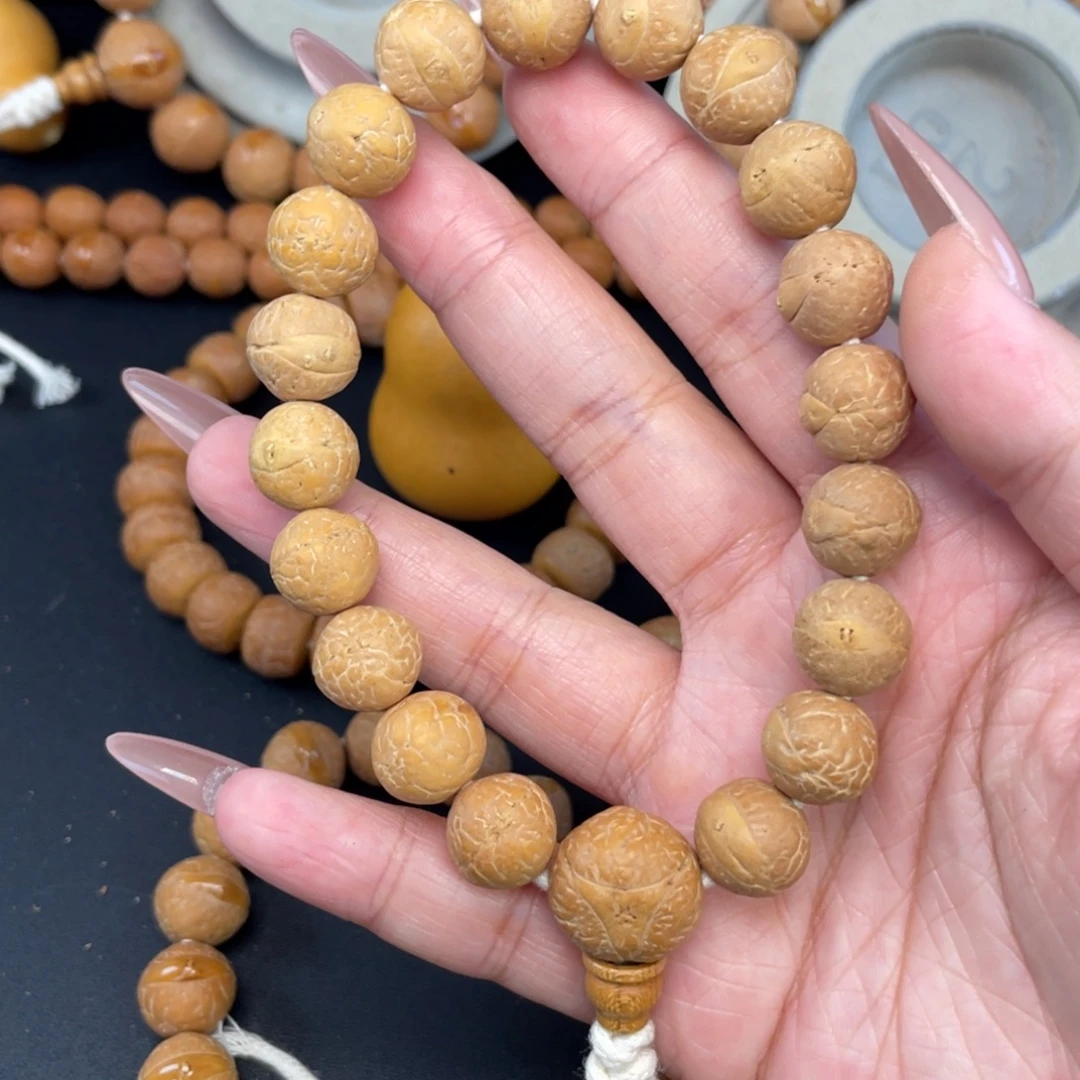 手串凤眼菩提L332-K03凤眼菩提小12+同树黄皮入门款