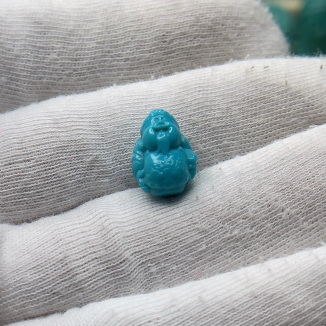 绿松石未镶嵌颈饰卡10-13.3-7.6