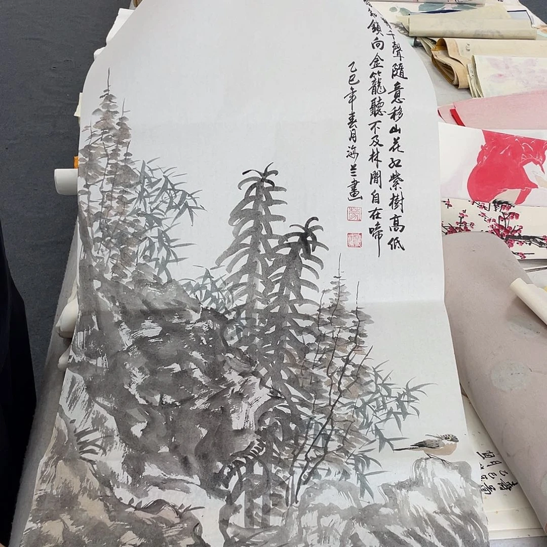 国画纯手绘字画宣纸