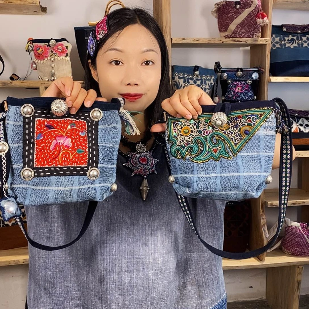织绣手工制作工艺包包