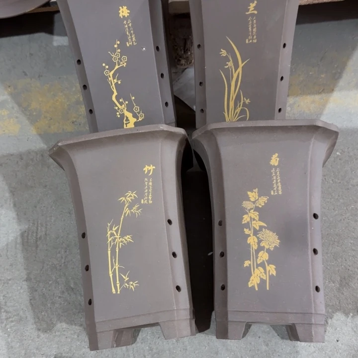 紫砂紫砂花盆破损补发高度22口径16四只