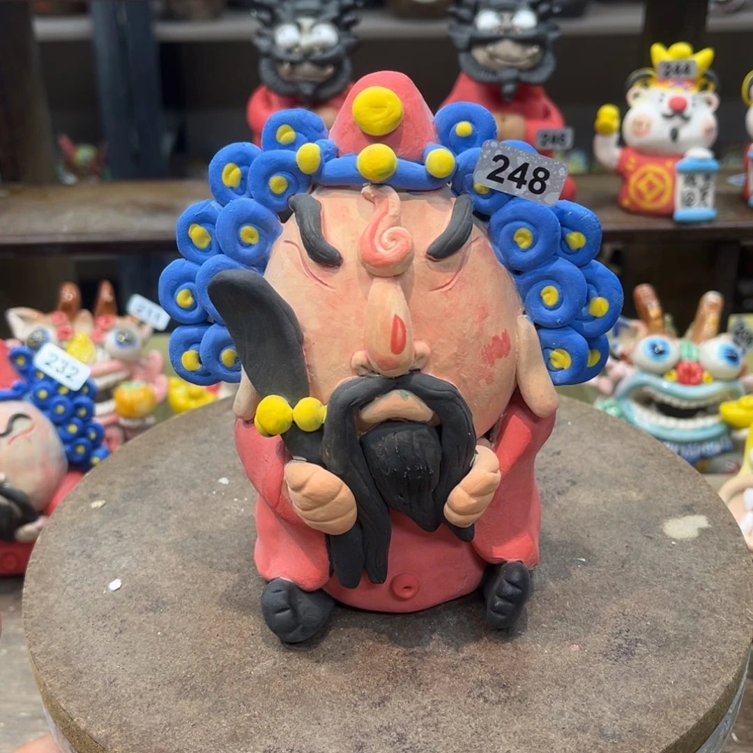 陶瓷纯手工抽象陶瓷摆件248