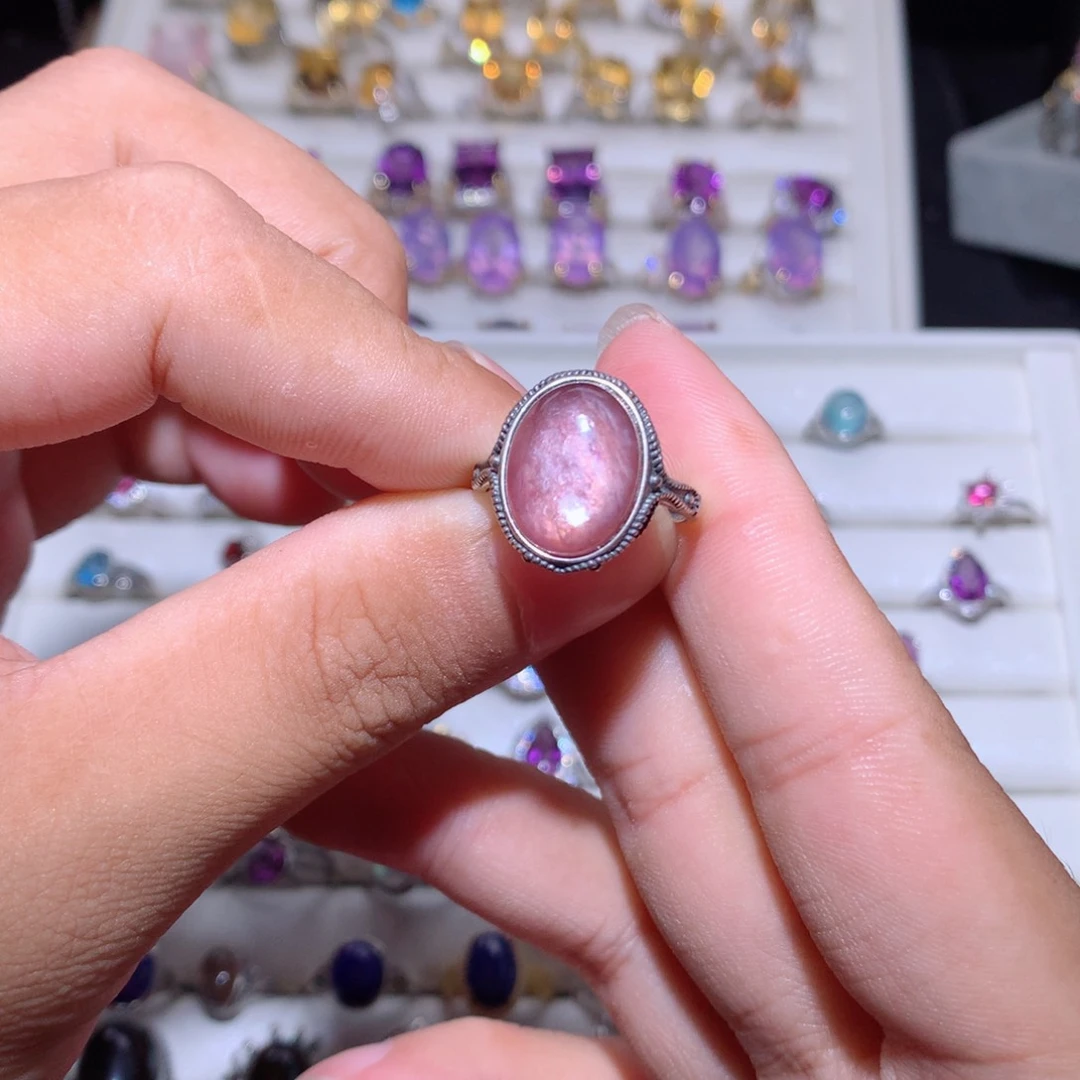 【闪购商品】水晶戒指银S925镶嵌戒指