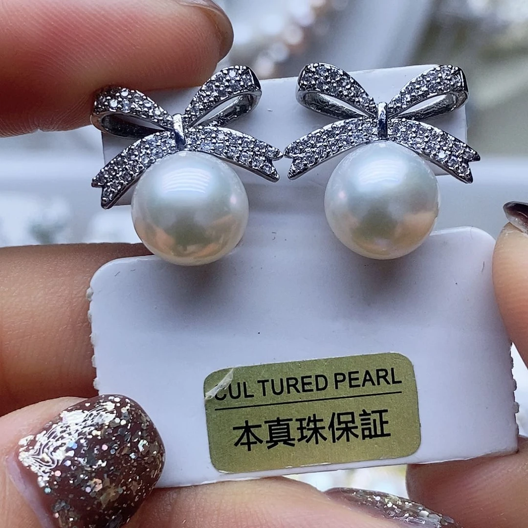 未镶嵌耳钉淡水珍珠