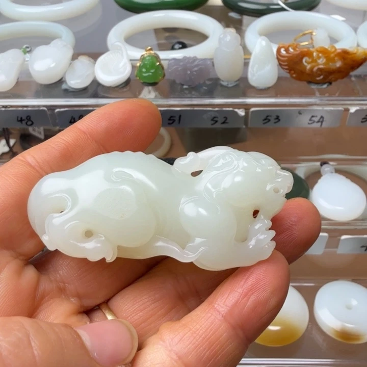 和田玉未镶嵌颈饰新疆和田羊脂玉